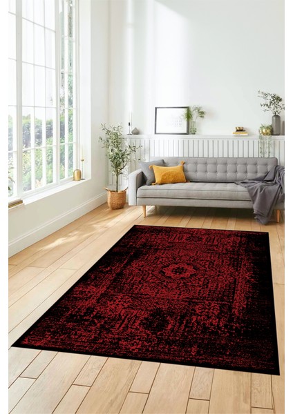 Renkli Klasik Desen Dijital Kaymaz Taban Yıkanabilir Yolluk Mutfak Salon Halısı, Klasik-12-Bordo, fiyatları