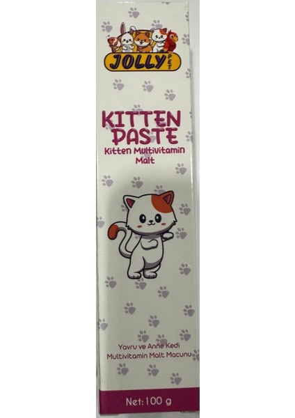 Jollypet Kitten Paste Yavru ve Anne Kedi Multivitamin Malt Macunu 100 gr