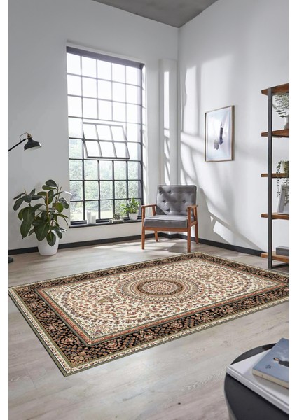 Klasik Desenli Dijital Kaymaz Yıkanabilir Yolluk Mutfak Koridor Salon Halısı, Klasik-21-Krem, modelleri