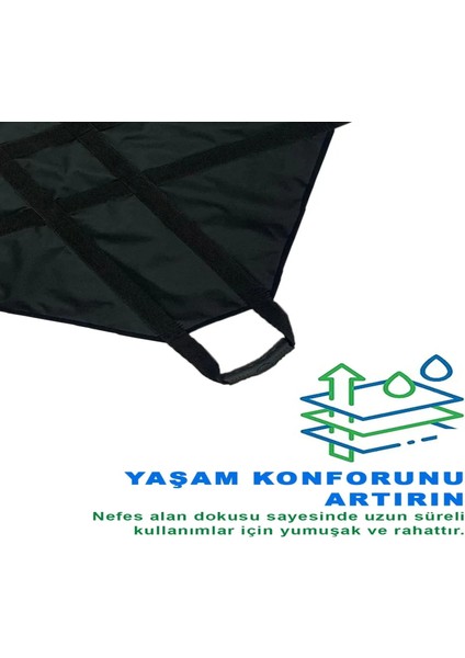 Yatakta Taşıma Koltuğu Döndürme Aparatı, 4 Ergonomik Kayışlı Hasta Yardımı Ekipmanı