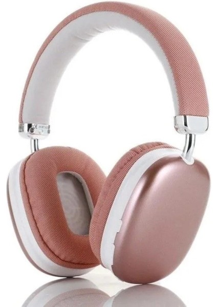 LIVEBLUEBT1632 Wireless Mikrofonlu Kulak Üstü Kablosuz Kulaklık Pembe