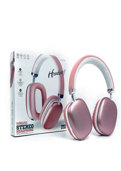 LIVEBLUEBT1632 Wireless Mikrofonlu Kulak Üstü Kablosuz Kulaklık Pembe fiyatları