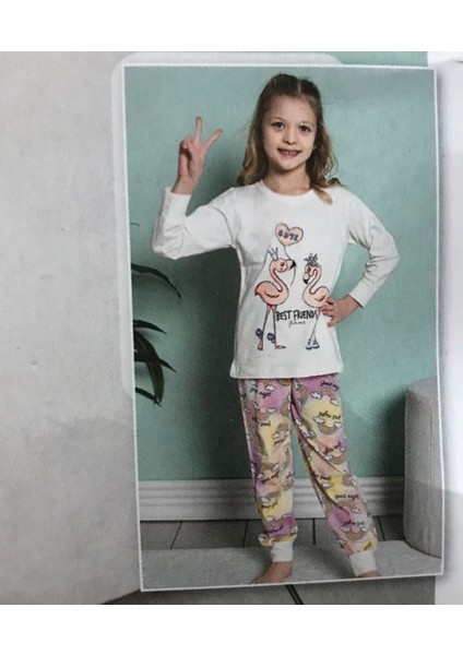 Kız Çocuk Uzun Kol Pijama Takım 2279