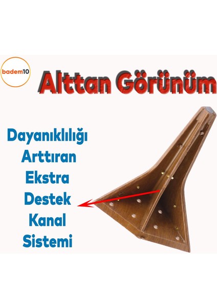 Empoli Lüks Mobilya Oturma Grubu Kanepe Sehpa Tv Ünite Koltuk Ayağı Baza Ayakları Ceviz Altın 16 cm