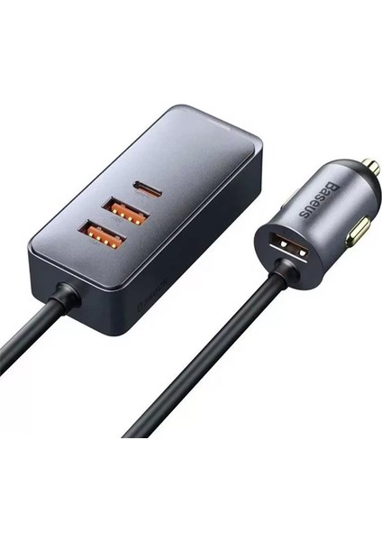 Baseus Share Together Pps 120W 4 Portlu (3 Usb+1 Type-C) Hızlı Araç Şarjı 1.5m