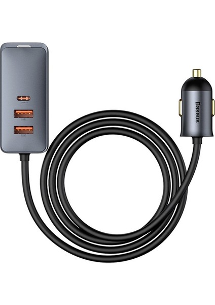 Baseus Share Together Pps 120W 4 Portlu (3 Usb+1 Type-C) Hızlı Araç Şarjı 1.5m