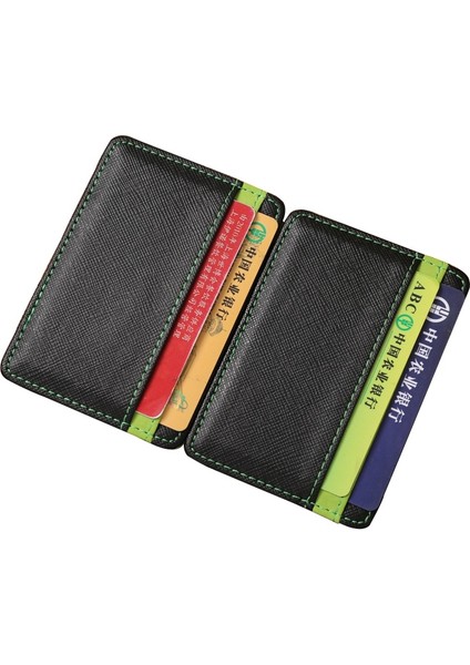 Jınbaolaı Sihirli Erkek Para Klipleri Moda Kadın Cüzdan Erkek Deri Kısa Çantalar 4 Kart Uçları Unisex Cüzdan Ince Küçük Çanta (Yurt Dışından) fırsatları