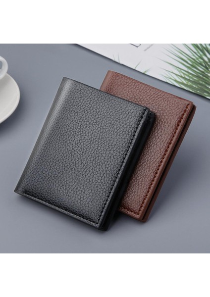 Cüzdan Ince Kart Sahibinin Erkek Cüzdanı Küçük Para Çantaları Cüzdanlar Kısa Dikey Ultra-Ince Cüzdan Banka Kartı Paketi Çanta Cüzdan (Yurt Dışından)