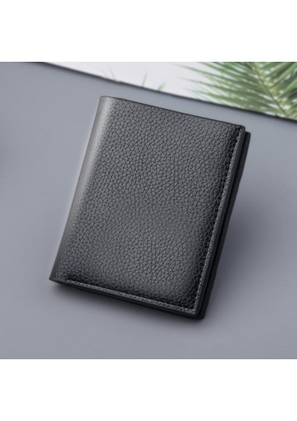 Cüzdan Ince Kart Sahibinin Erkek Cüzdanı Küçük Para Çantaları Cüzdanlar Kısa Dikey Ultra-Ince Cüzdan Banka Kartı Paketi Çanta Cüzdan (Yurt Dışından)