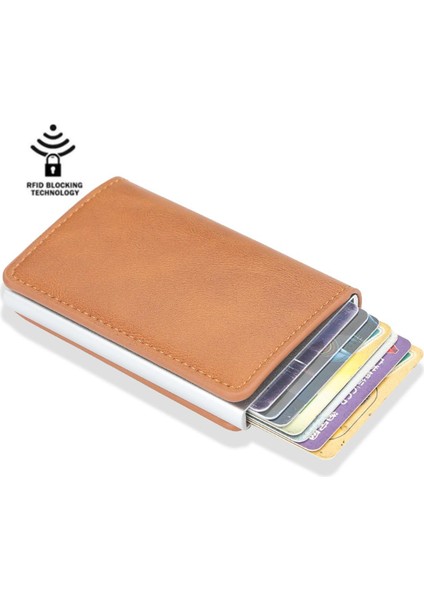 Yeni Rfid Kart Tutucu Erkek Cüzdan Para Çantası Erkek Vintage Siyah Kısa Çanta Küçük Deri Ince Cüzdan Mini Cüzdan Ince (Yurt Dışından)