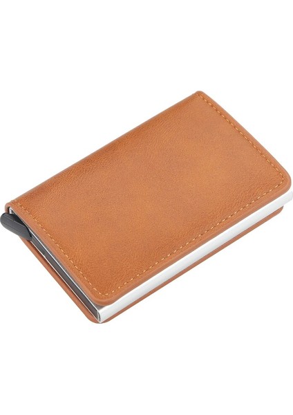 Yeni Rfid Kart Tutucu Erkek Cüzdan Para Çantası Erkek Vintage Siyah Kısa Çanta Küçük Deri Ince Cüzdan Mini Cüzdan Ince (Yurt Dışından)