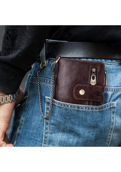 Sunnyheart Erkek Cüzdan Hafif Çok Fonksiyonlu Güçlü Fermuarlı Cüzdan (Yurt Dışından) fırsatları