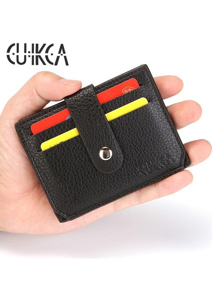 Cuıkca Unisex Bay Bayan Pu Deri Kısa Cüzdan Kredi Kartı Sahipleri Mini Cüzdan Iş Kimlik Kılıfı Fermuarlı Para Çanta (Yurt Dışından) fiyatları