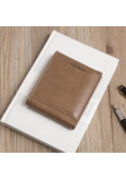 Yeni Cüzdan Erkek Kısa Kore Versiyonu Retro Rahat Cüzdan Yatay Çok Fonksiyonlu Kart Tutucu Nokta Adına Tek Parça (Yurt Dışından)