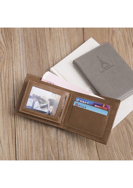 Yeni Cüzdan Erkek Kısa Kore Versiyonu Retro Rahat Cüzdan Yatay Çok Fonksiyonlu Kart Tutucu Nokta Adına Tek Parça (Yurt Dışından) modelleri