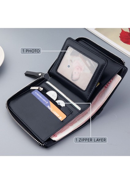 [daha Mutlu] Sıcak Satış Çantalar ve Seyahat Erkek Çantaları Cüzdanlar ve Aksesuarlar Cüzdanlar Pu Deri Erkek Lüks Küçük Fermuarlı Paralar Çanta Çantalar ve Çantalar Lüks Tasarımcı (Yurt Dışından) modelleri