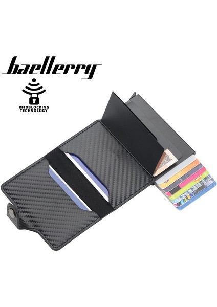 Erkekler Için Akıllı Cüzdan Rfid Alüminyum Alaşımlı Akıllı Cüzdan Açılır Moda Çanta Kredi Kartı Tutucu Erkekler Küçük Mini Cüzdan Bozuk Para Cüzdanı (Yurt Dışından) fiyatları