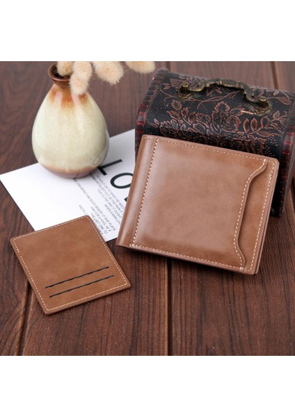 Hengsheng Erkek Cüzdan Kısa Avrupa ve Amerika Çok Fonksiyonlu Yeni Kartlıklı Cüzdan Retro Yatay Kartlıklı Fabrika Doğrudan Tedarik (Yurt Dışından)