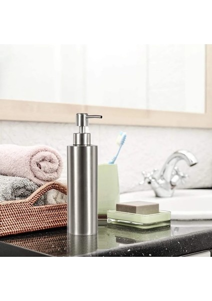 550ML-1 Adet Sıvı 304 Paslanmaz Çelik Sabunluk Banyo Armatürü Donanım Jel Losyon Şişesi El Sabunu Dağıtıcı 250/350/550ML (Yurt Dışından) fiyatları