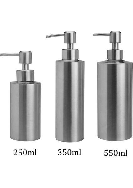 550ML-1 Adet Sıvı 304 Paslanmaz Çelik Sabunluk Banyo Armatürü Donanım Jel Losyon Şişesi El Sabunu Dağıtıcı 250/350/550ML (Yurt Dışından) modelleri