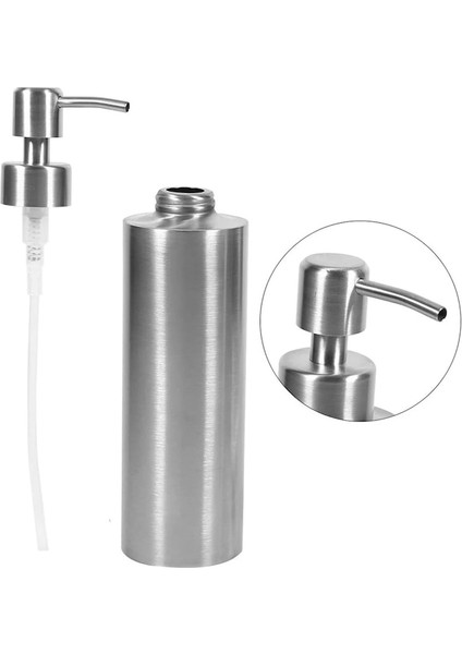 550ML-1 Adet Sıvı 304 Paslanmaz Çelik Sabunluk Banyo Armatürü Donanım Jel Losyon Şişesi El Sabunu Dağıtıcı 250/350/550ML (Yurt Dışından) fırsatları