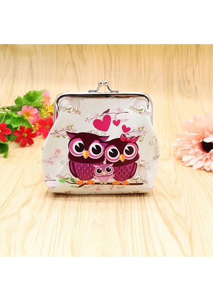 Kadın Vintage Sevimli Baykuş Desenli Küçük Cüzdan Çile Çanta Clutc-H Çanta Çanta (Yurt Dışından) modelleri