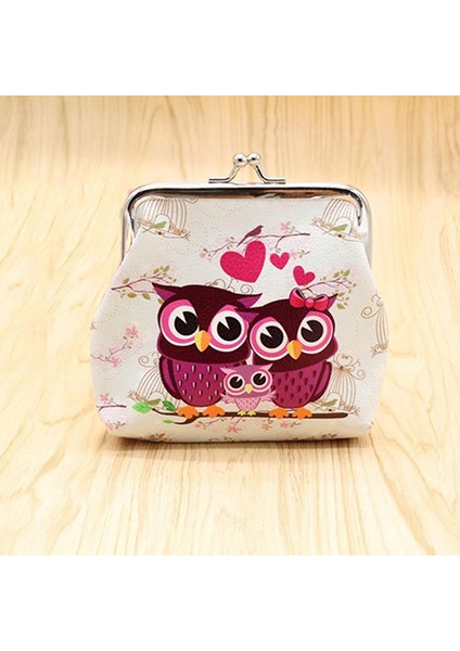 Kadın Vintage Sevimli Baykuş Desenli Küçük Cüzdan Çile Çanta Clutc-H Çanta Çanta (Yurt Dışından) indirimleri