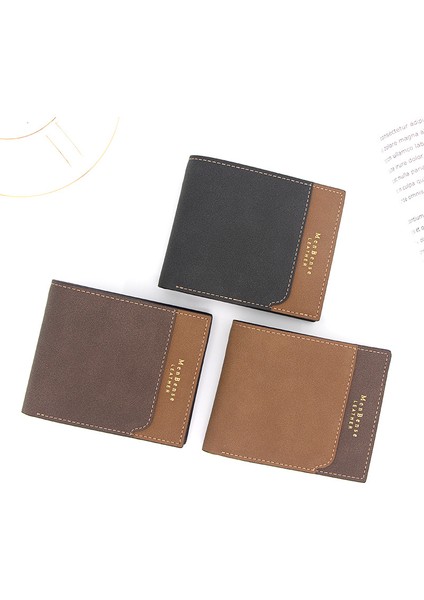 Menbense Yeni Erkek Kısa Cüzdan Sıcak Damgalama Baskı Buzlu Üç Katlı Çanta Gevşek Yapraklı Erkek Kısa Cüzdan (Yurt Dışından) fiyatları
