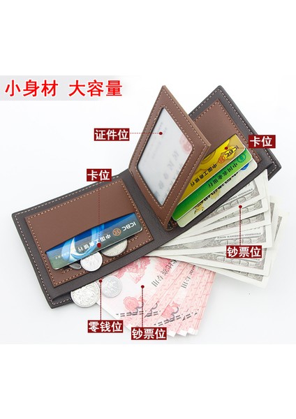 Menbense Yeni Erkek Kısa Cüzdan Sıcak Damgalama Baskı Buzlu Üç Katlı Çanta Gevşek Yapraklı Erkek Kısa Cüzdan (Yurt Dışından) modelleri