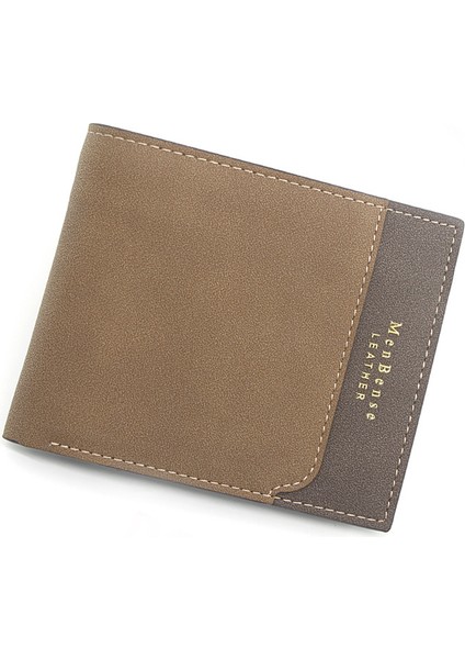 Menbense Yeni Erkek Kısa Cüzdan Sıcak Damgalama Baskı Buzlu Üç Katlı Çanta Gevşek Yapraklı Erkek Kısa Cüzdan (Yurt Dışından) fırsatları