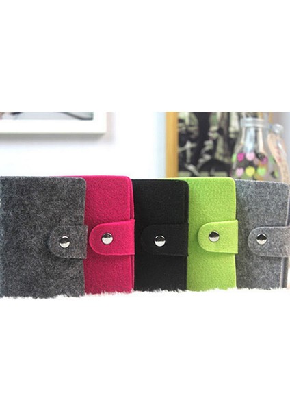 Microgood Vintage Kadın Erkek Kimlik Kredi Kartı Düğme Kılıfı Tutucu Cüzdan Organizatör Hediye (Yurt Dışından)