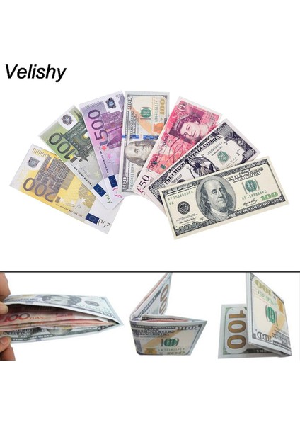 Velishy Yeni Moda Cüzdan Erkek Kişilik Euro Fatura Cepler Kart Kısa Bifold Pu Deri Cüzdan Çanta 6 Stilleri (Yurt Dışından)