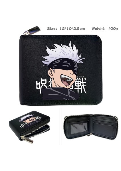 Yeni Japon Karikatür Jujutsu Kaisen Cüzdan Kart Tutuculu Genç Cüzdanlar Için Kısa Çanta (Yurt Dışından)