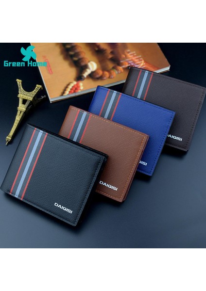 Green Home Ince Cüzdan Ince Erkek Business Minimalist Ikiye Katlanmış Ince Cüzdan (Yurt Dışından) indirimleri