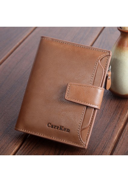 2021 Moda Erkek Bozuk Para Cüzdanı Cüzdan Rfıd Engelleme Erkek Deri Cüzdan Fermuarlı Kartvizitlik Kimlik Para Çantası Cüzdan Erkek (Yurt Dışından) indirimleri