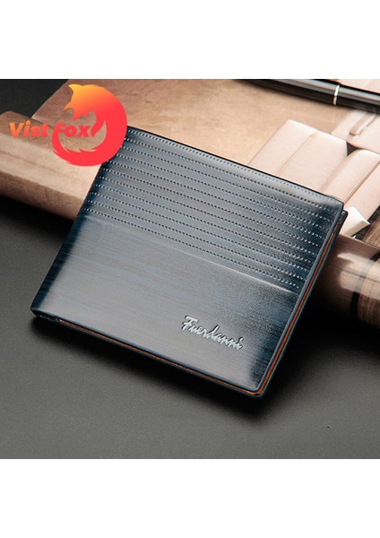 Vist Fox Erkekler Nakit Tutucu Çoklu Kart Yuvaları Kompakt Boyutlu Ince Doku Cüzdan Çanta (Yurt Dışından) indirimleri