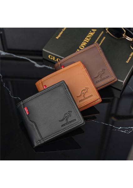 2022 Yeni Moda Retro Cüzdan Kore Erkek Çantası Kısa Moda Cüzdan Bozuk Para Cüzdanı Çoklu Kart Küçük Cüzdan (Yurt Dışından)