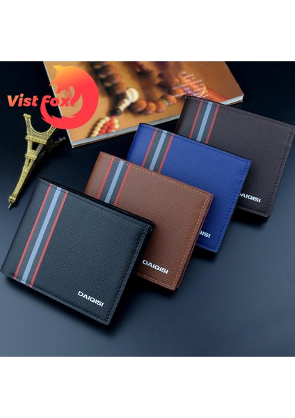Vist Fox Erkek Cüzdan Çok Yuvalı Aşınmaya Dayanıklı Iki Katlı Erkek Minimalist Cüzdan (Yurt Dışından) modelleri