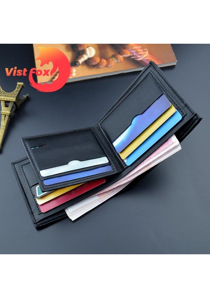 Vist Fox Erkek Cüzdan Çok Yuvalı Aşınmaya Dayanıklı Iki Katlı Erkek Minimalist Cüzdan (Yurt Dışından) fırsatları