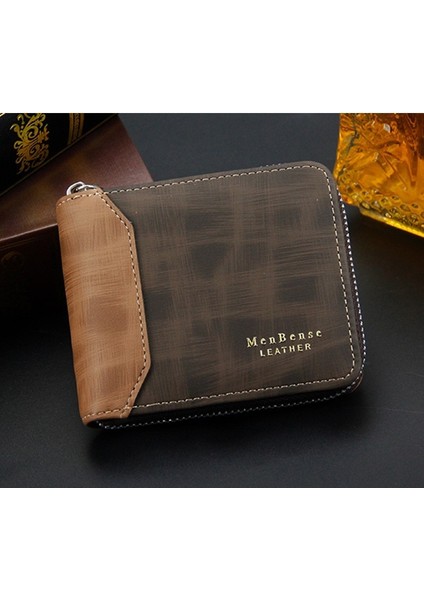 Erkek Deri Cüzdan Rahat Fermuar Erkek Cüzdan Kart Tutucu Küçük Cüzdan Erkek Suni Deri Çanta Bozuk Para Cüzdanı Cartera Hombre (Yurt Dışından) modelleri