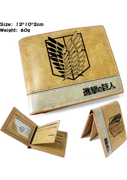 Erkekler ve Kızlar Için Titan Kısa Çantaya Yeni Japon Anime Cüzdan Saldırısı (Yurt Dışından) modelleri