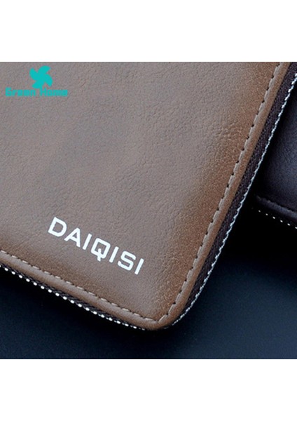 Yeşil Ev Erkek Çanta Kısa Retro Nedensel Erkek Para Çantası Kimlik Kartı Tutucu (Yurt Dışından) indirimleri