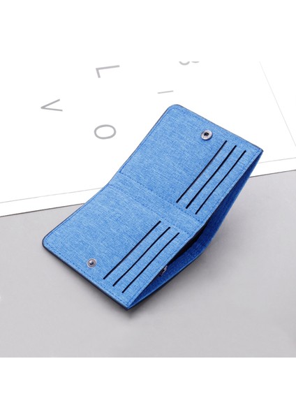 Tuval Erkek Cüzdan Kartlıklı Cüzdan Erkek Para Çantası Kısa Kimlik/fotoğraf Tutucu 2022 Düz Renk Erkek Bozuk Para Cüzdanı Kredi Kartı Kılıfı Çantası (Yurt Dışından) fırsatları