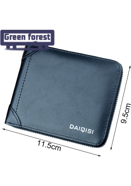 Yeşil Orman Erkek Çanta Kısa Erkek Çanta Cüzdan Kredi Kartı Not Tutucu (Yurt Dışından) fırsatları