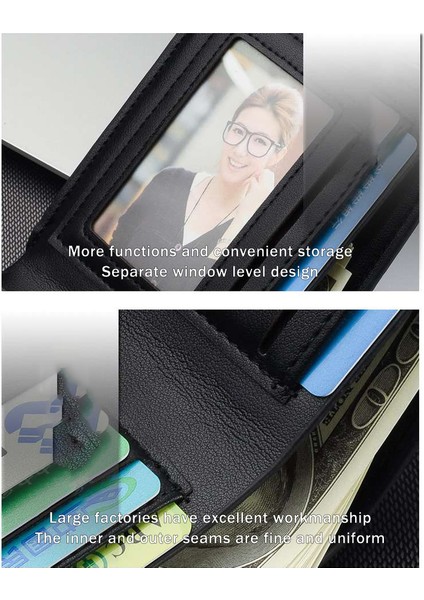 Sıcak Satış Yeni Stil Demir Kenarlı Erkek Cüzdanı Kore Gençlik Erkek Cüzdanı Trend Kart Tutucu Kullanımı Kolay (Yurt Dışından) fırsatları