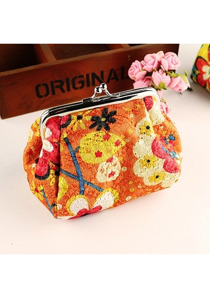 Microgood Kadın Moda Sevimli Çiçekler Işlemeli Kılıf Cüzdan Kart Anahtarları Kese Bozuk Para Cüzdanı (Yurt Dışından) indirimleri