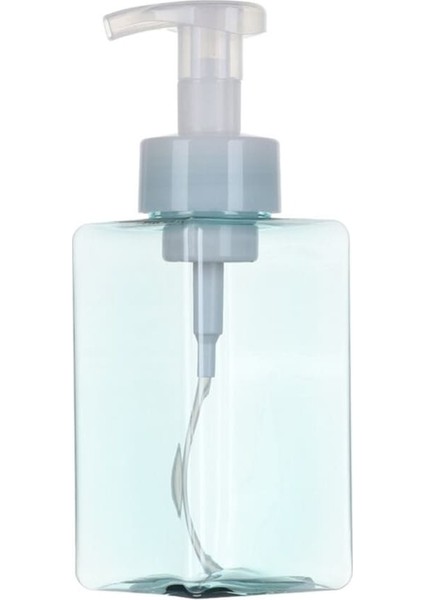 450ML Tblue-1 Adet 250450650ML Kare Şeffaf Sıvı Dağıtıcı Köpük Şişe Sabun Köpük Şişeleme Şampuan Losyon Duş Jeli Köpük Pompası Şişeleri (Yurt Dışından)