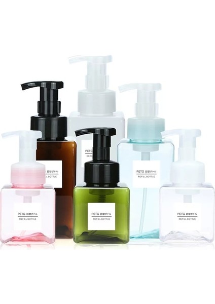 450ML Tblue-1 Adet 250450650ML Kare Şeffaf Sıvı Dağıtıcı Köpük Şişe Sabun Köpük Şişeleme Şampuan Losyon Duş Jeli Köpük Pompası Şişeleri (Yurt Dışından) fiyatları