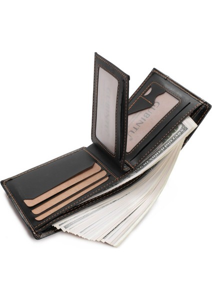 En Iyi 2022 Vintage Iş Erkek Deri Marka Lüks Cüzdan Kısa Ince Erkek Çantalar Para Klip Kredi Kartı Dolar Erkek Cüzdan (Yurt Dışından) fırsatları