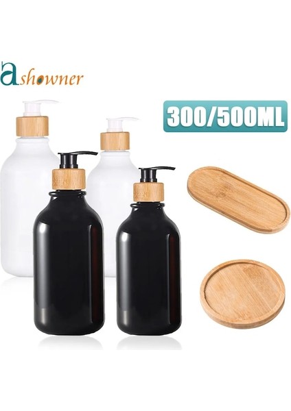 PARLAK-SIYAH-300ML-500ML Sabunluk Buzlu Doldurulabilir Şampuan Pompası Şişe Sabun Losyon Kabı Sabun Pompası El Yıkama Banyo Aksesuarları (Yurt Dışından) fiyatları